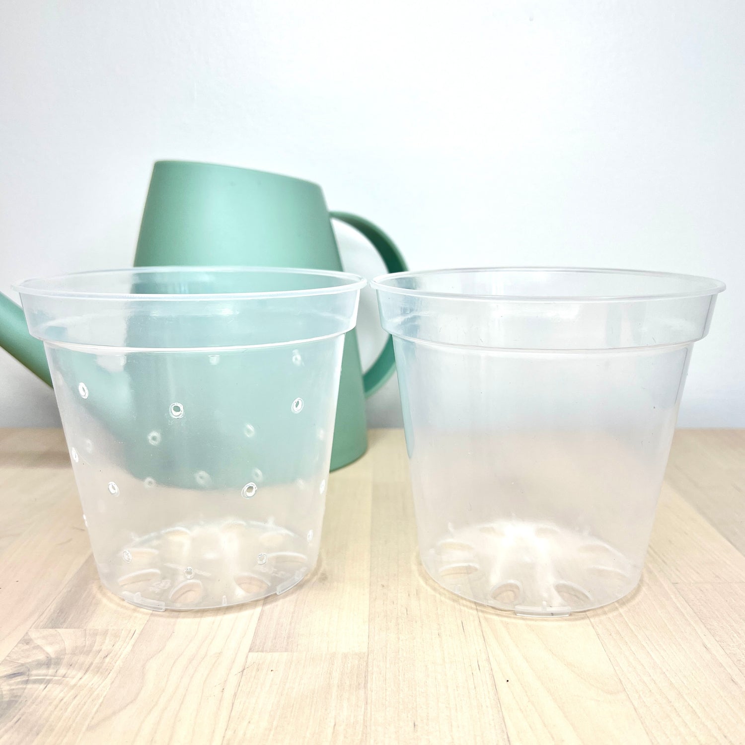 5” Clear Plastic Plant Pot – Standard Option